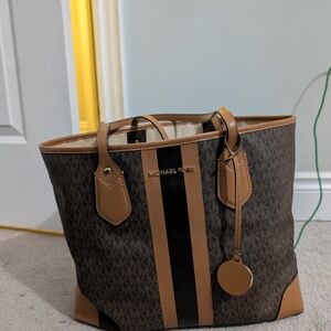 Michael Kors Brown and Black Tote Bag